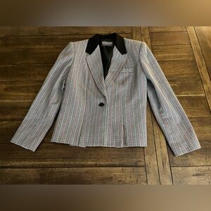 Vintage Stirling Cooper Houndstooth Blazer with Black Lapel